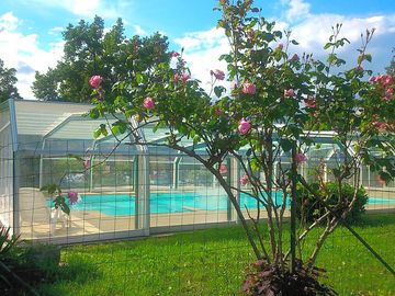 Covered swimming pool