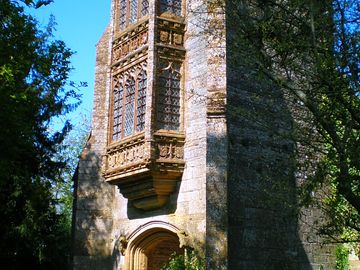 The abbey in the village of cerne abbas