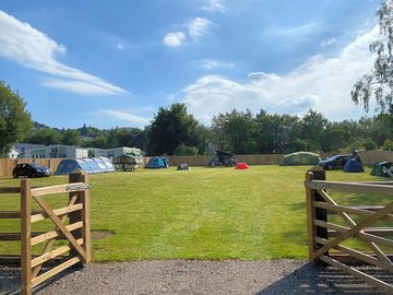 Wide gateway to the pitches