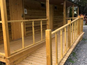 Accessible toilet block