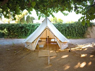 Bell tent pitch