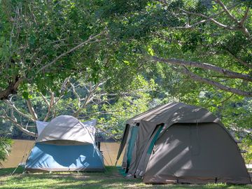Tent sites by the river