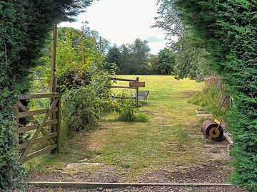 Entrance to the camping field