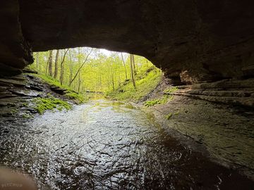 Looking out from cave. great place to watch a thunderstorm.