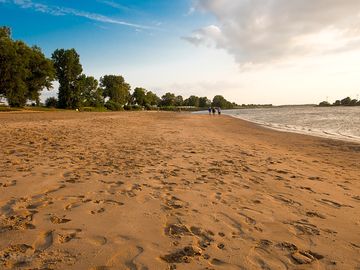 Elbe beach directly at the campsite