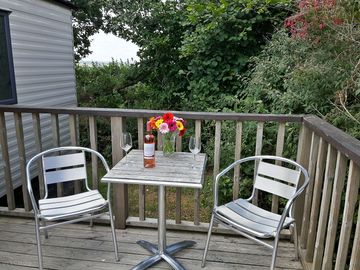 Each van has it's own private deck for alfresco dining