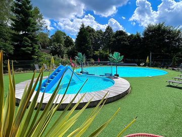 Heated swimming pool