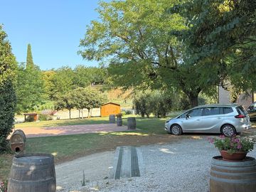Camping spaces on the grass