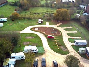 our Newley developed hardstanding deluxe pitch's and electric grass pitch's, including extra parking
