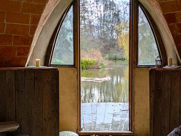 View from the bed inside the burrow!