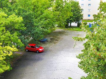 Quiet pitches with natural shade from trees