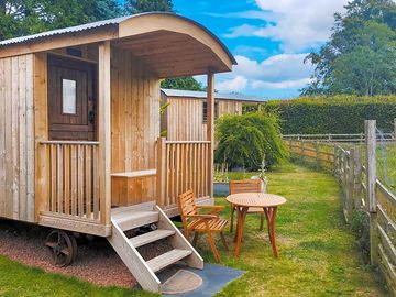 Shepherd's hut with shared facilities