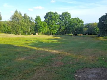 Spacious grass pitches