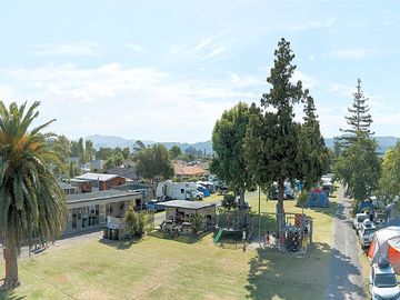 Aerial view of the playground