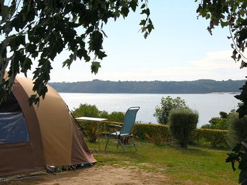 Pitch with a view of the beach