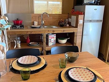 Kitchen and living room