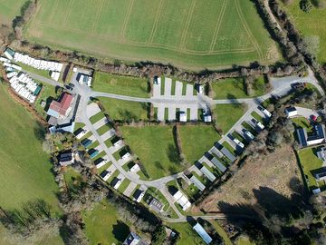 Aerial view of the site