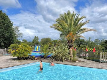 Swimming pool, wading pool and toboggan run