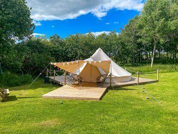 Visitor image of the bell tent