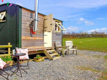 Space to relax outside the hut