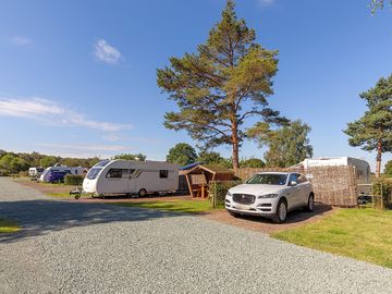 Fully-serviced pitches with picnic hut