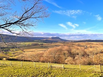View of the black mountains