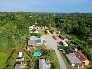 Campsite with Le Chalet Du Bois the new Cafe / Restaurant