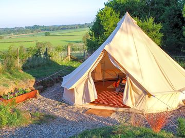 Bell tent exterior