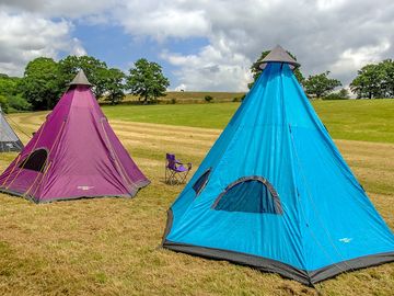 Colourful tents