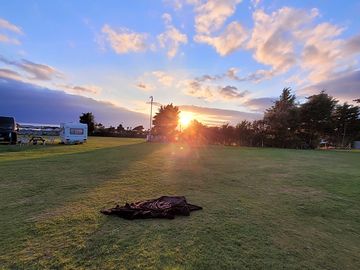 Amazing sunsets on site.