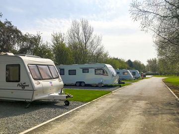 Fully-serviced hardstanding touring pitches