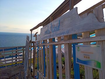 Signs and sea views