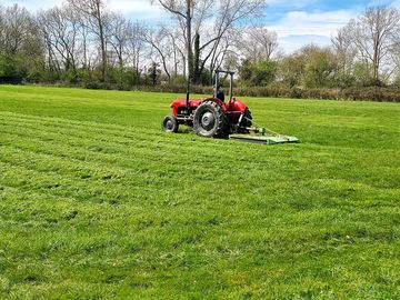 Cutting the grass