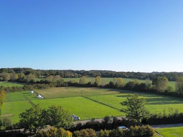 The site and surrounding area from above.