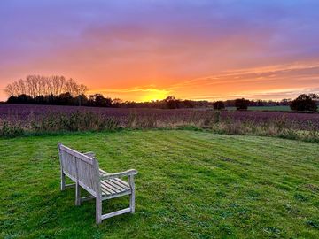 Sunset at the site