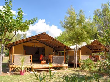 Safari tent exterior