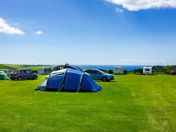 Sea view from the pitches