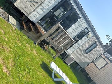 Garden outside the caravan