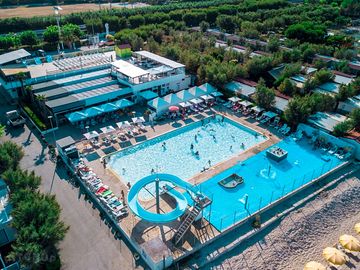 View of the water park