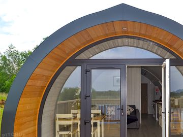 Entrance to the pods