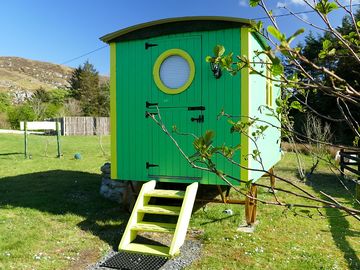 Shepherd's hut exterior