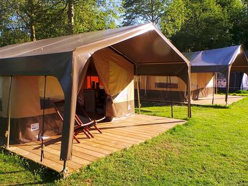Exterior of the safari tent