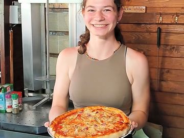 Fresh pizzas made to order