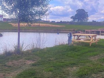 Pitch by the pond