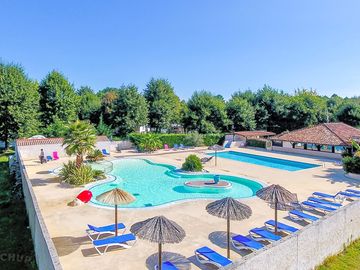 Aerial view of the pool