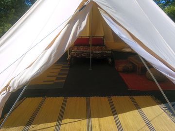Entrance to the tent