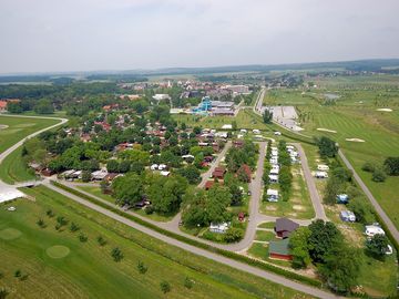 Ariel view of the campsite