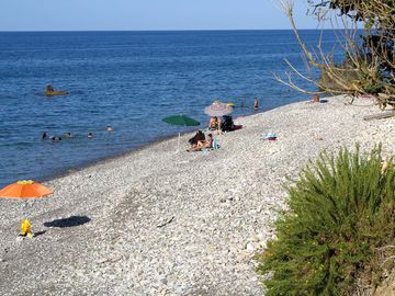 Beach accessed directly from the site