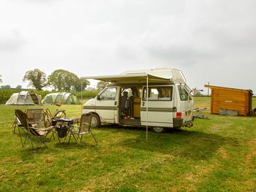 Space for an awning and some chairs