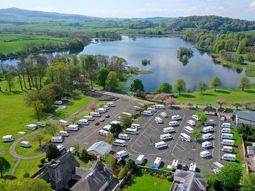 Aerial view of the lochside pitches